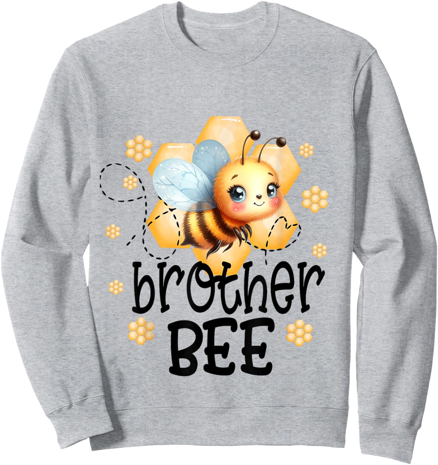 Family Bee Shirts Brother First Bee Day Outfit Birthday Sweatshirt - Sweatshirt | Ash