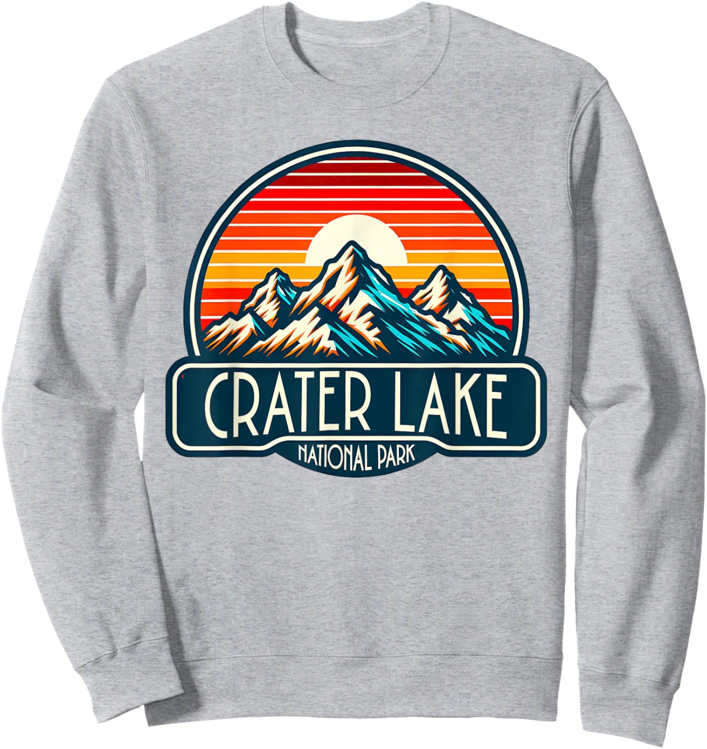 Crater Lake National Park Sweatshirt - Sweatshirt | Ash