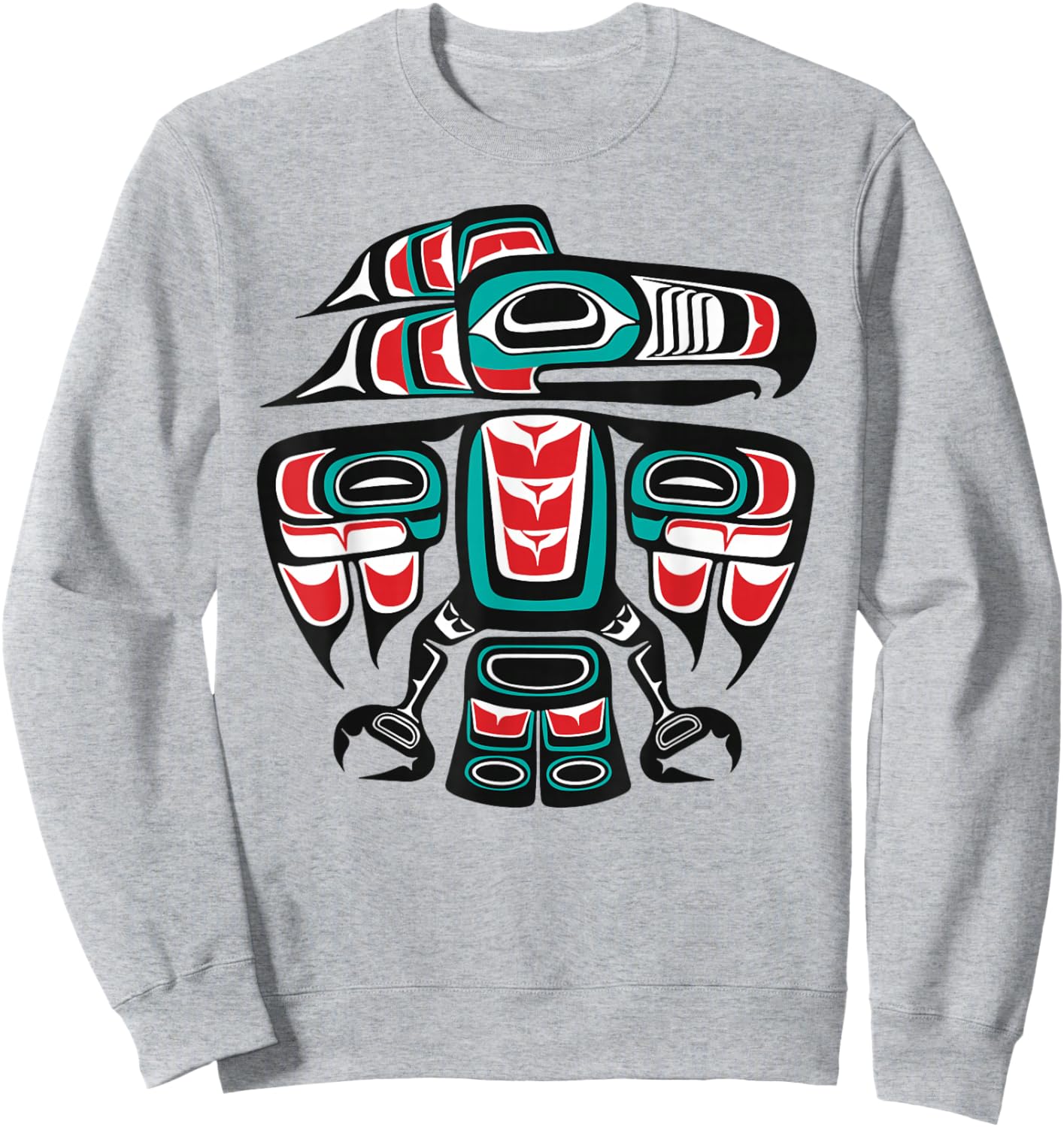 Haida Raven Native American, Raven Tlingit Sweatshirt - Sweatshirt | Ash