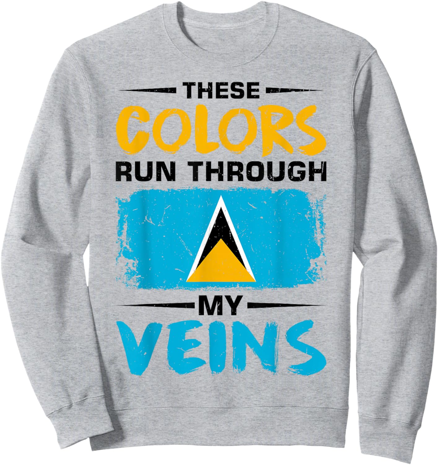 Saint Lucian Roots Lucian Pride Design for St Lucian Sweatshirt - Sweatshirt | Ash