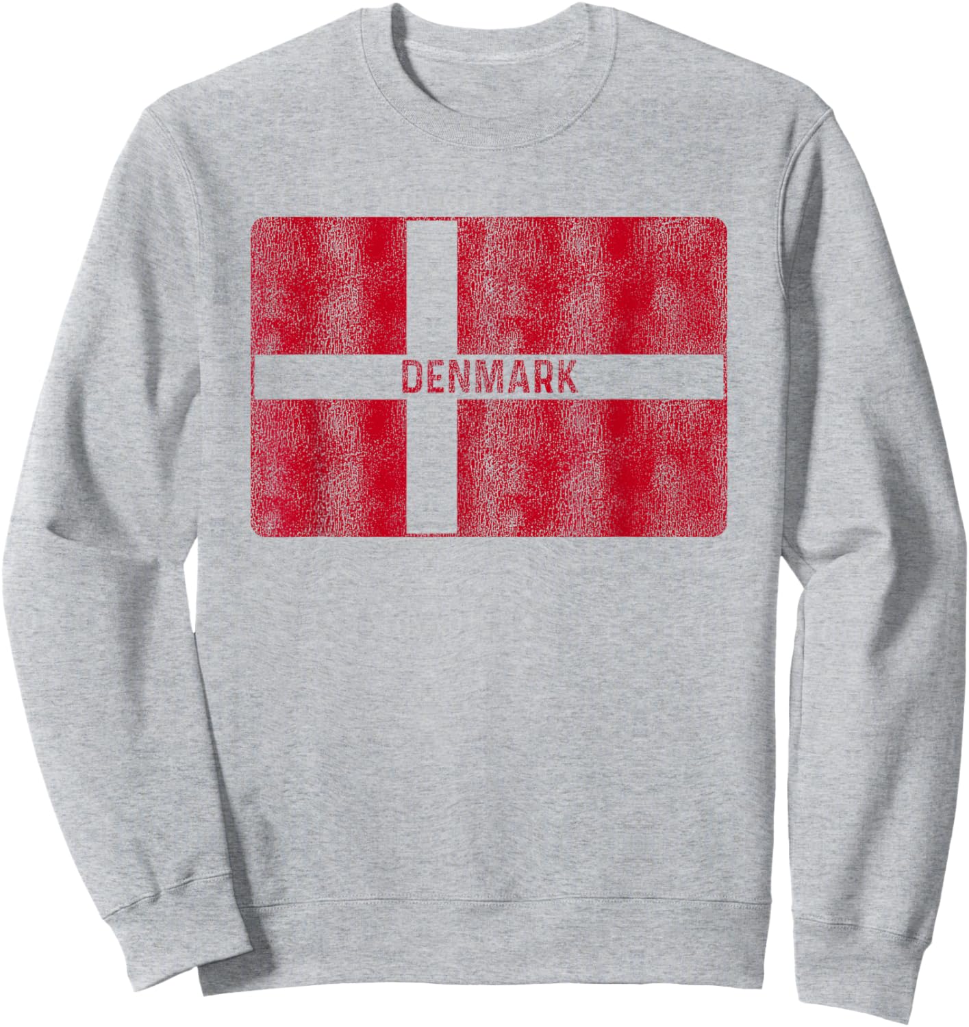 Vintage Denmark Flag Danish Souvenir Women and Kids Sweatshirt - Sweatshirt | Ash