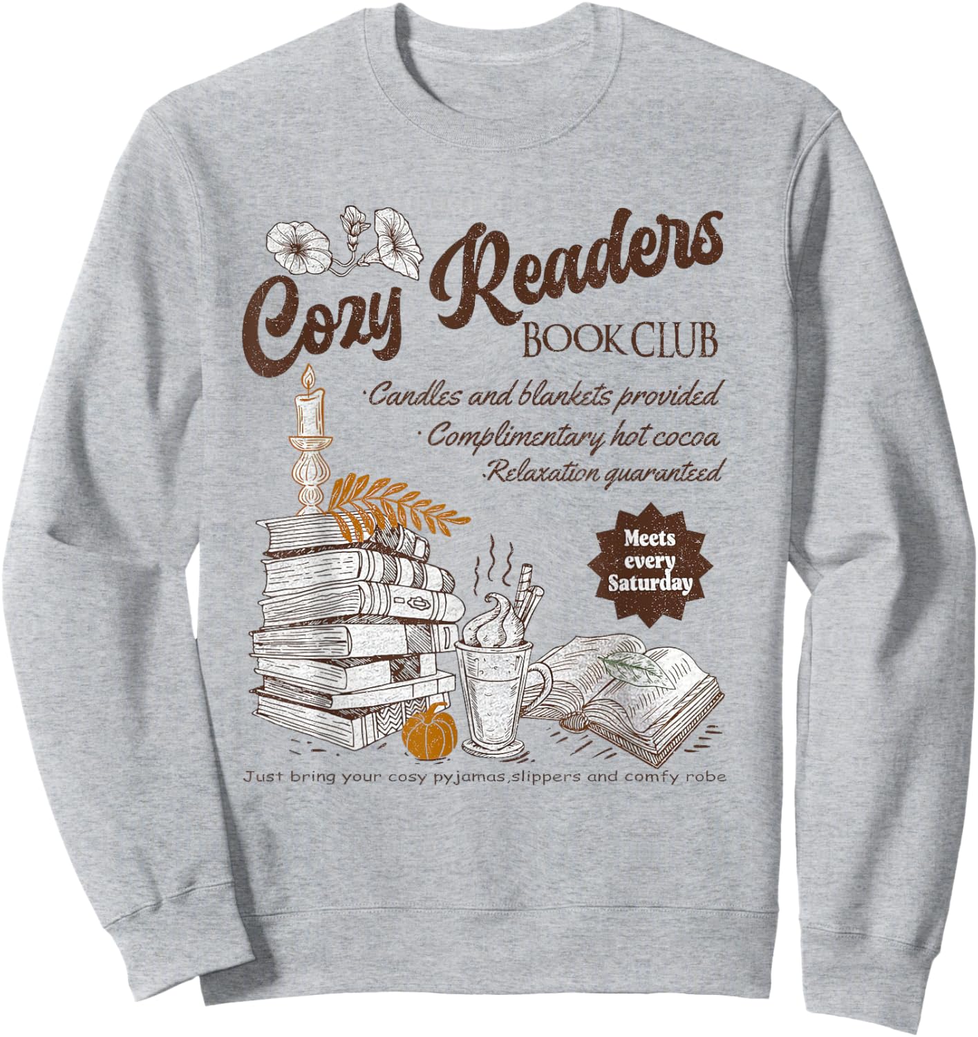Cozy Readers Book Club Cozy Girl Book Club Sweatshirt - Sweatshirt | Ash