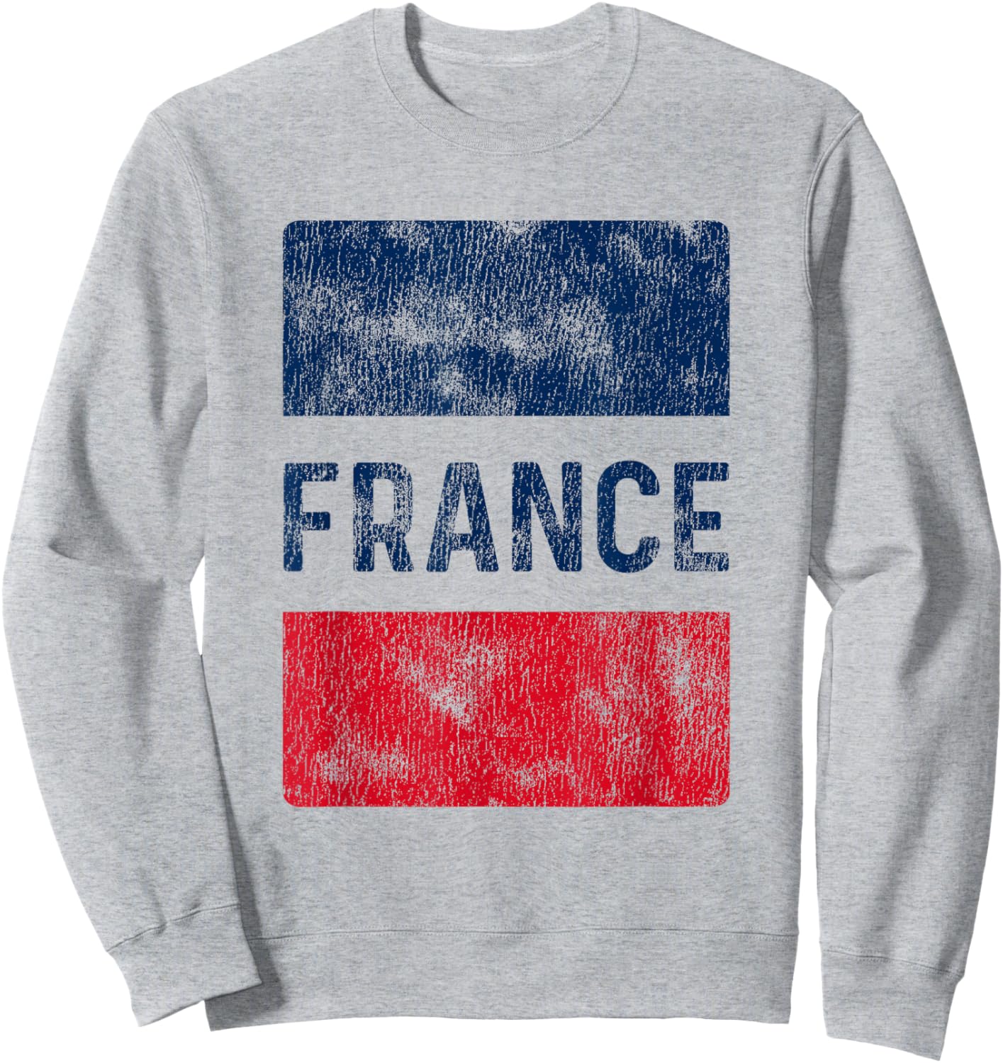 Vintage France Flag French Souvenir Men Women Kids Sweatshirt - Sweatshirt | Ash