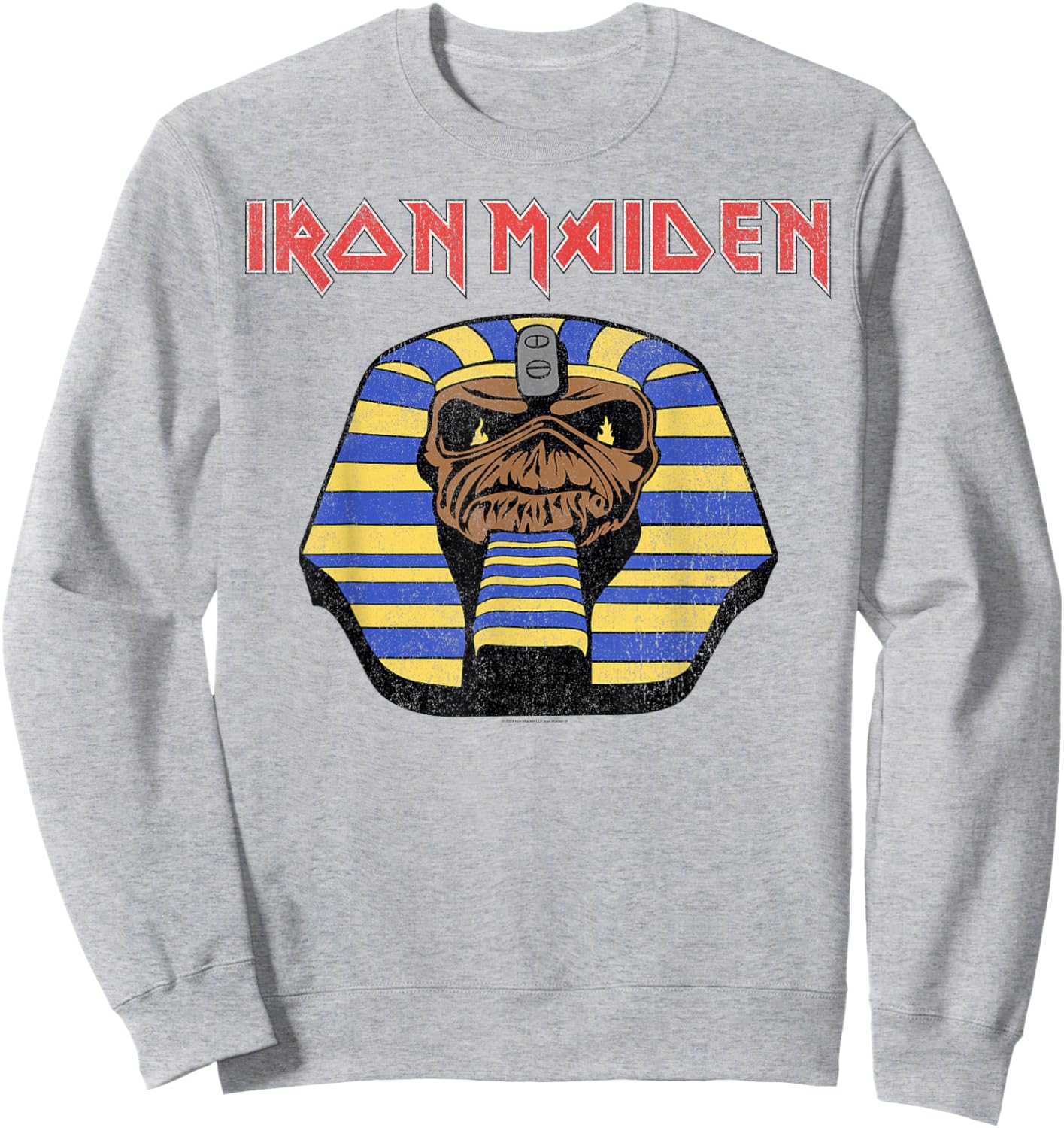 Iron Maiden - Pharaoh Graphic Head White Sweatshirt - Sweatshirt | Ash