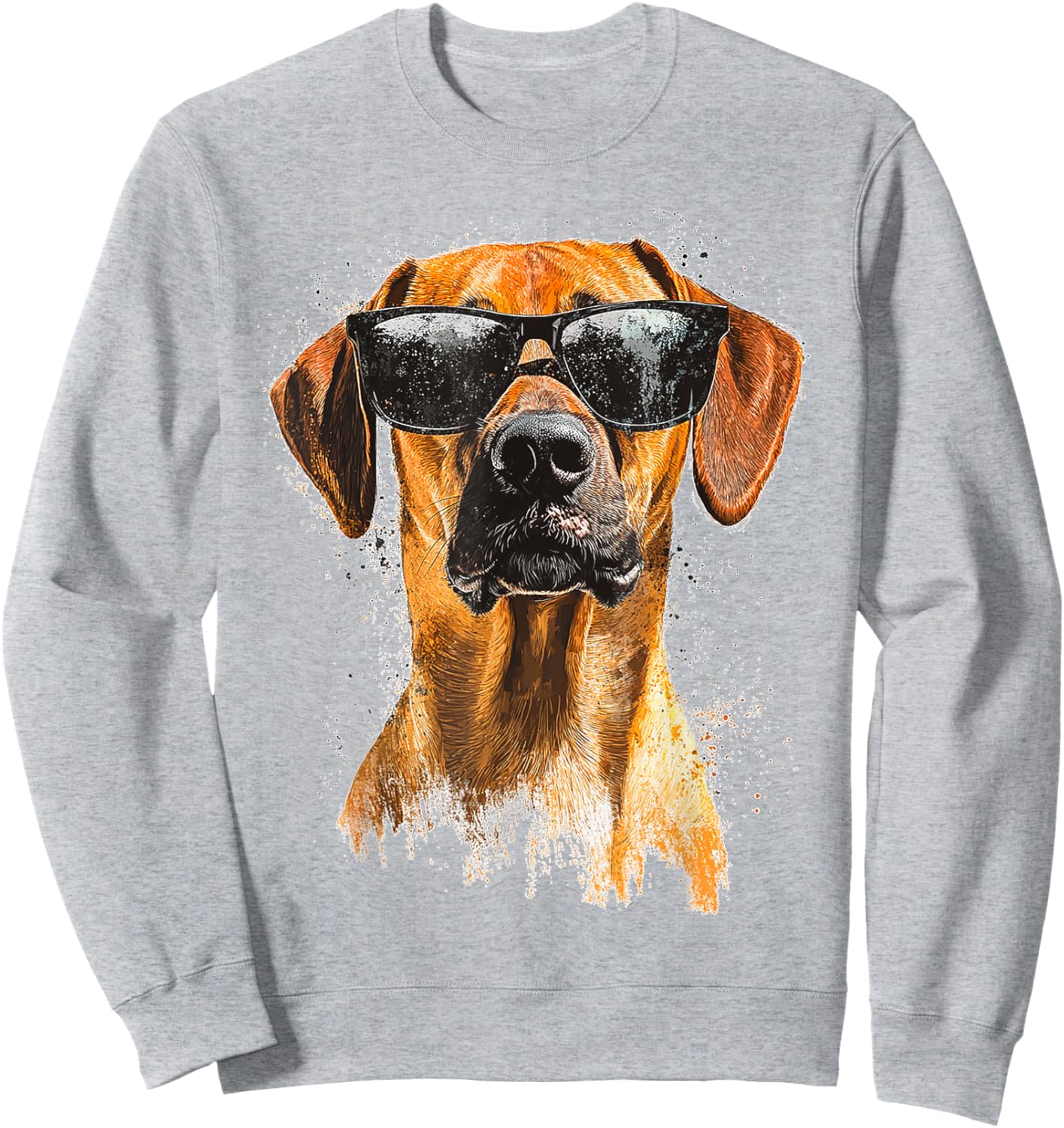 Rhodesian Ridgeback Dog Pet Sunglasses Rhodesian Ridgeback Sweatshirt - Sweatshirt | Ash