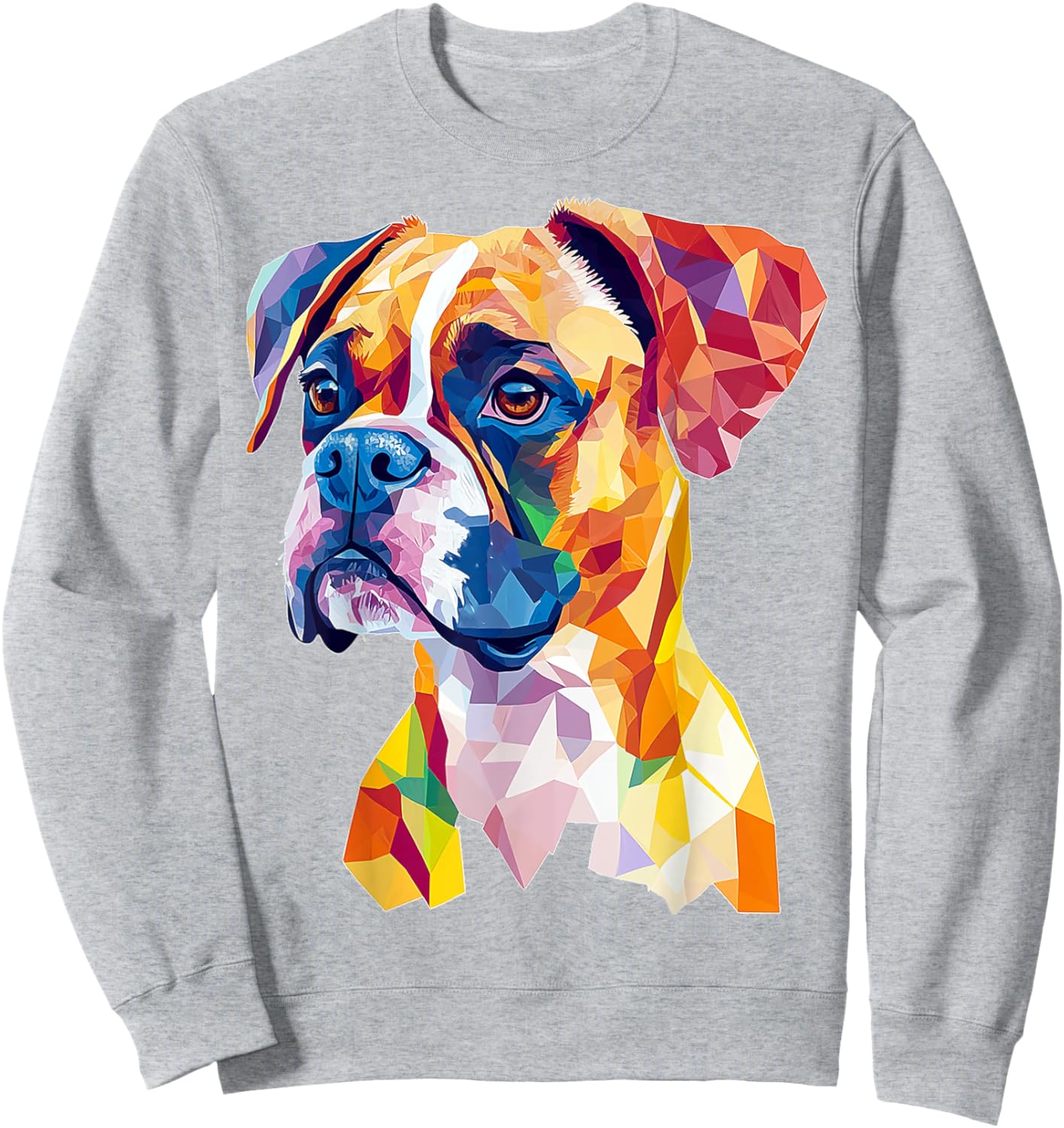 Boxer Dog Graphic Pet Art Boxer Women Kids Sweatshirt - Sweatshirt | Ash