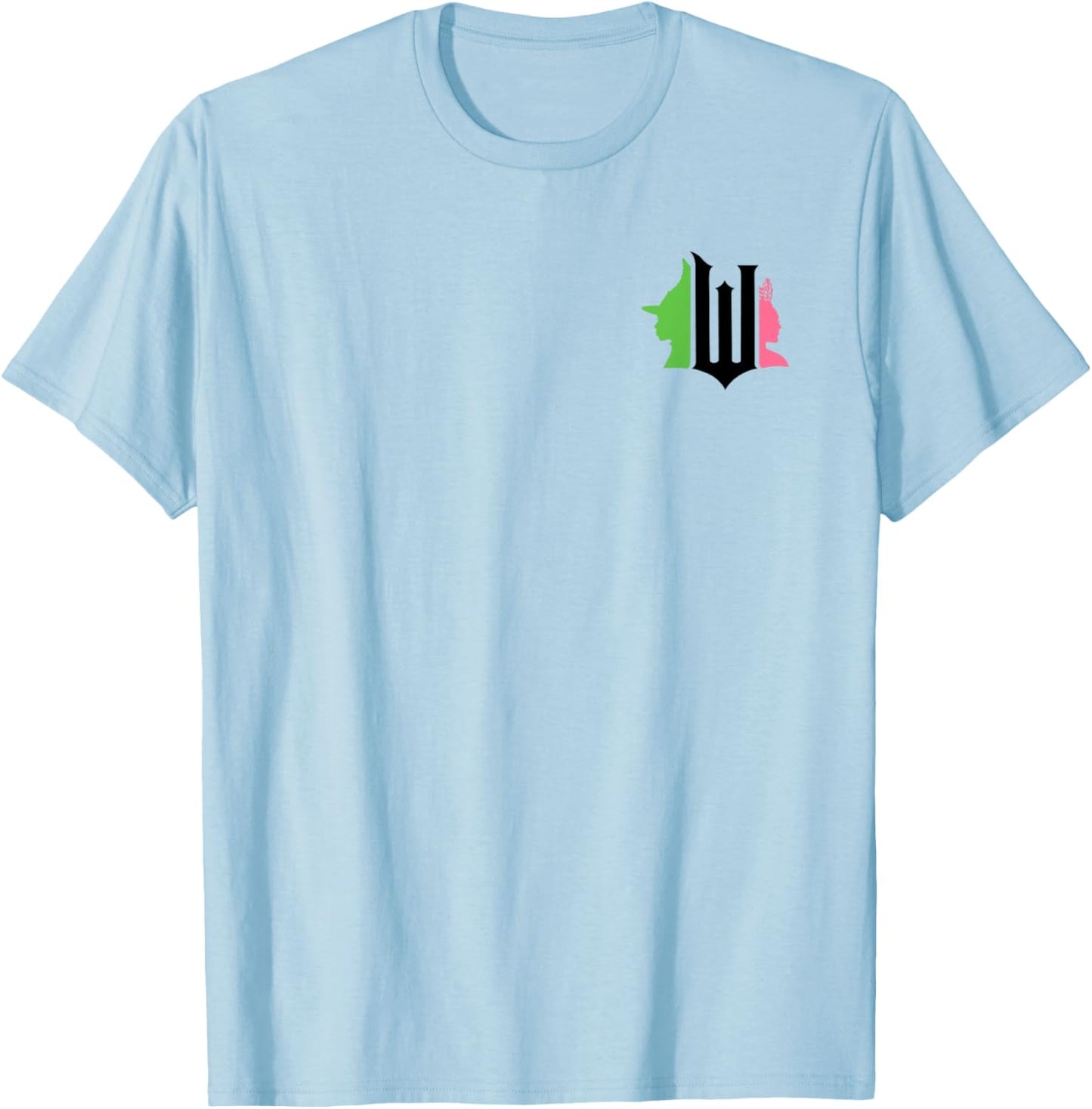 Wicked Pink & Green Front & Back T-Shirt - T-Shirt | Light Blue