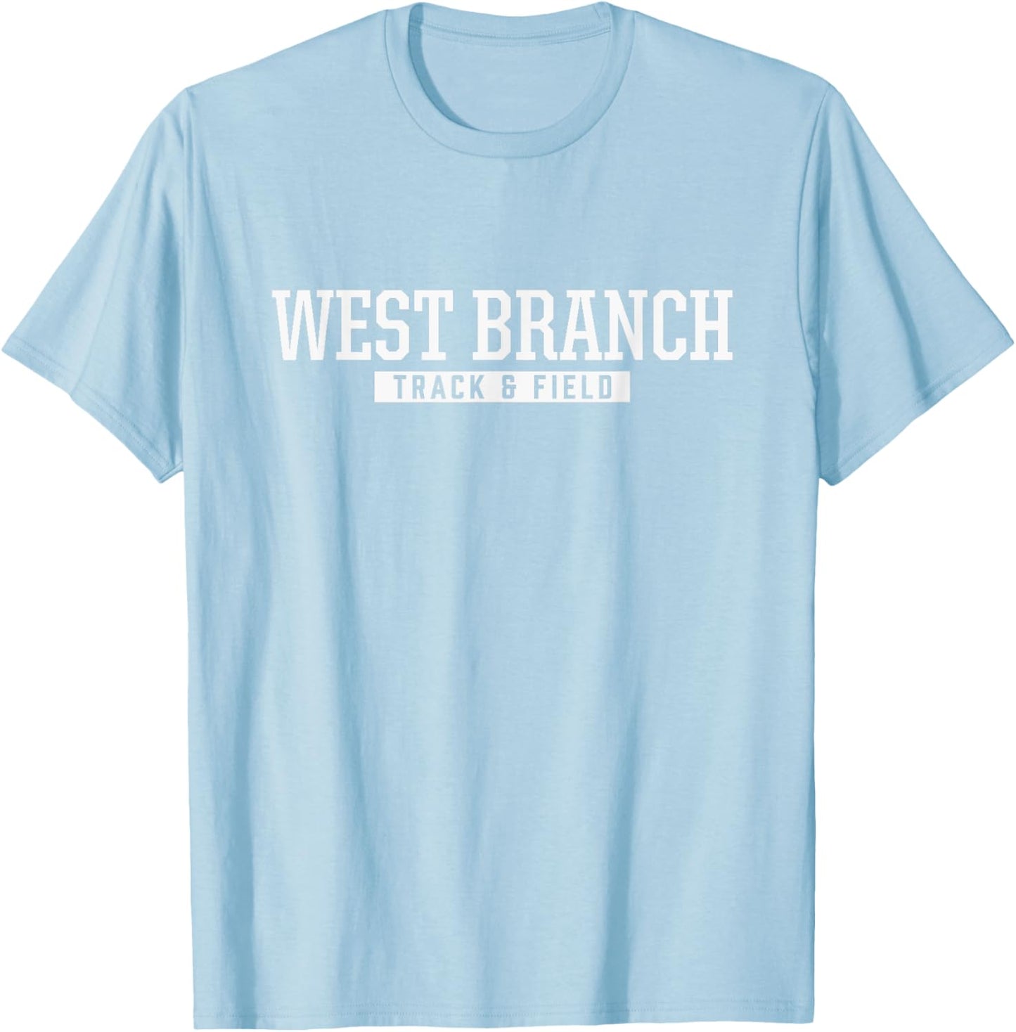 West Branch High School Track & Field T-Shirt - T-Shirt | Light Blue