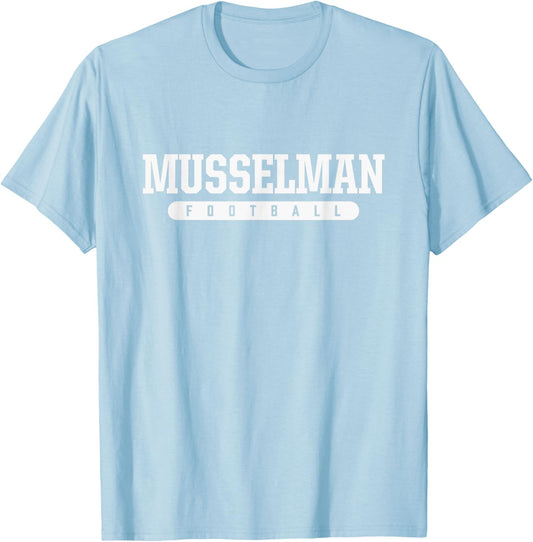 Musselman High School Football T-Shirt - T-Shirt | Light Blue