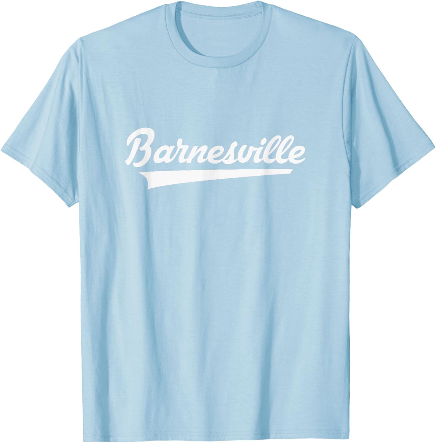 Barnesville High School Vintage Swoosh T-Shirt - T-Shirt | Light Blue