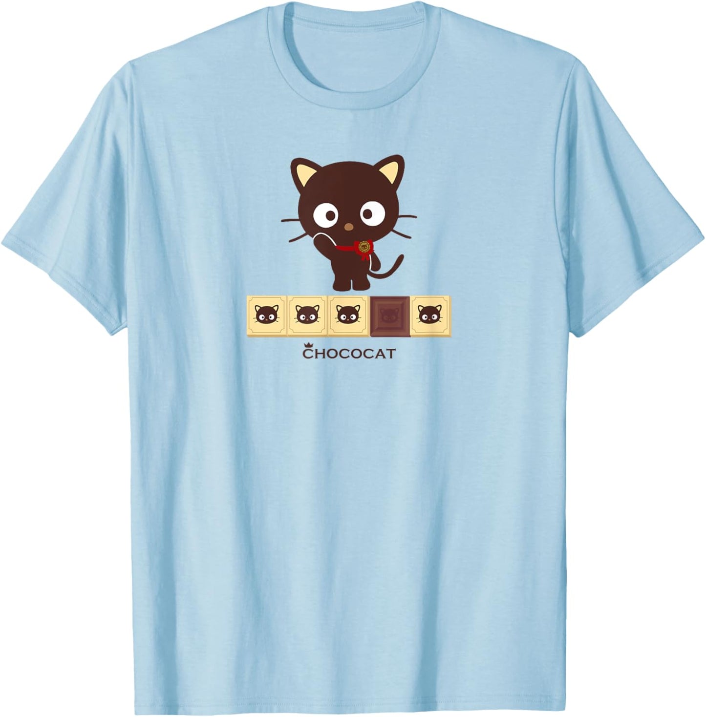 Chococat Chocolate Bar Men Women Girls Kids T-Shirt - T-Shirt | Light Blue