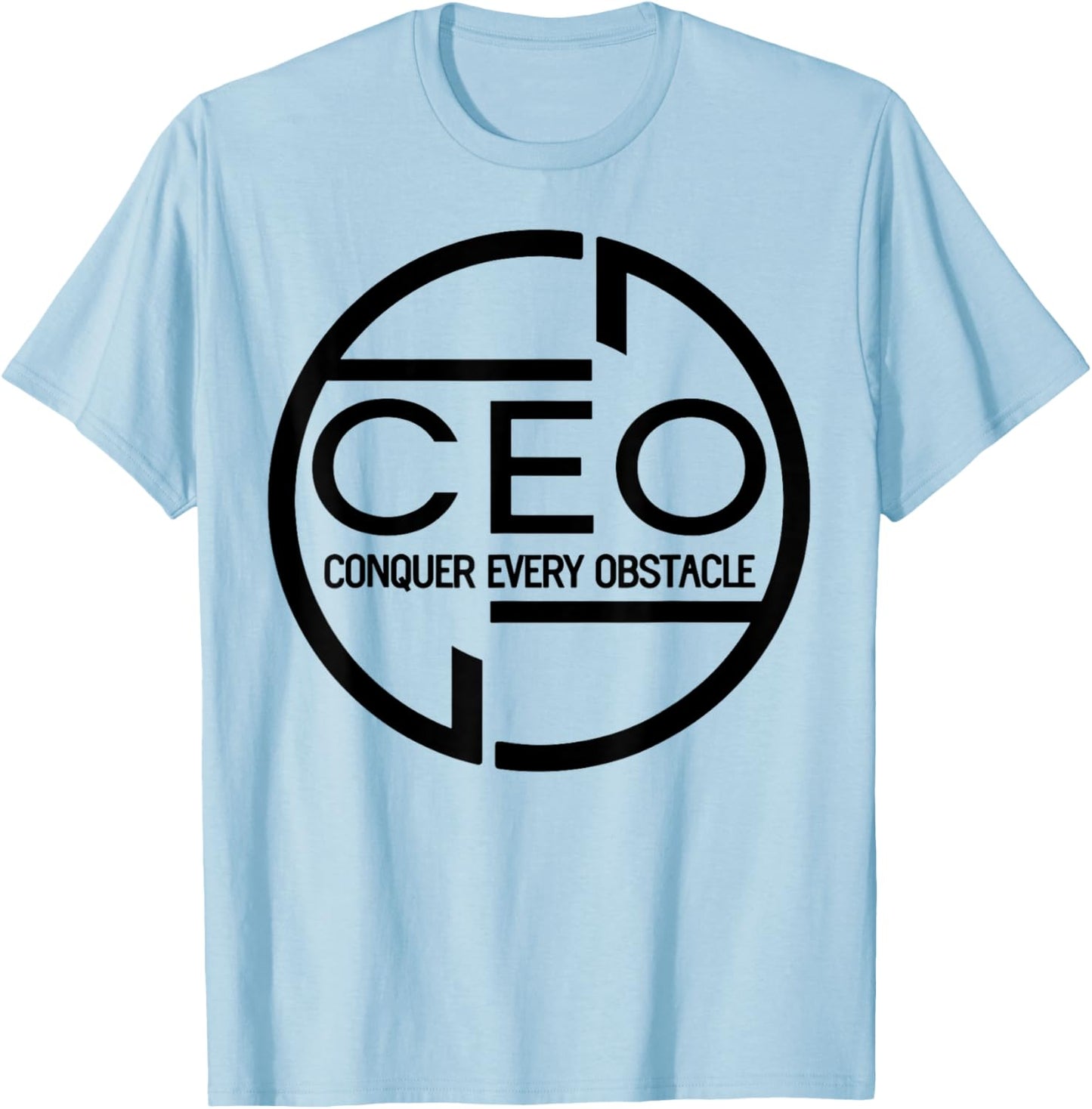 Conquer Every Obstacle T-Shirt - T-Shirt | Light Blue