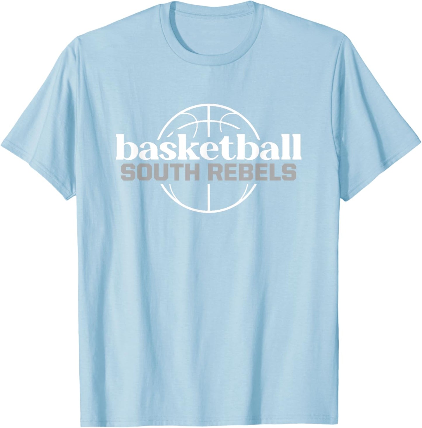 South Rebels Basketball T-Shirt - T-Shirt | Light Blue