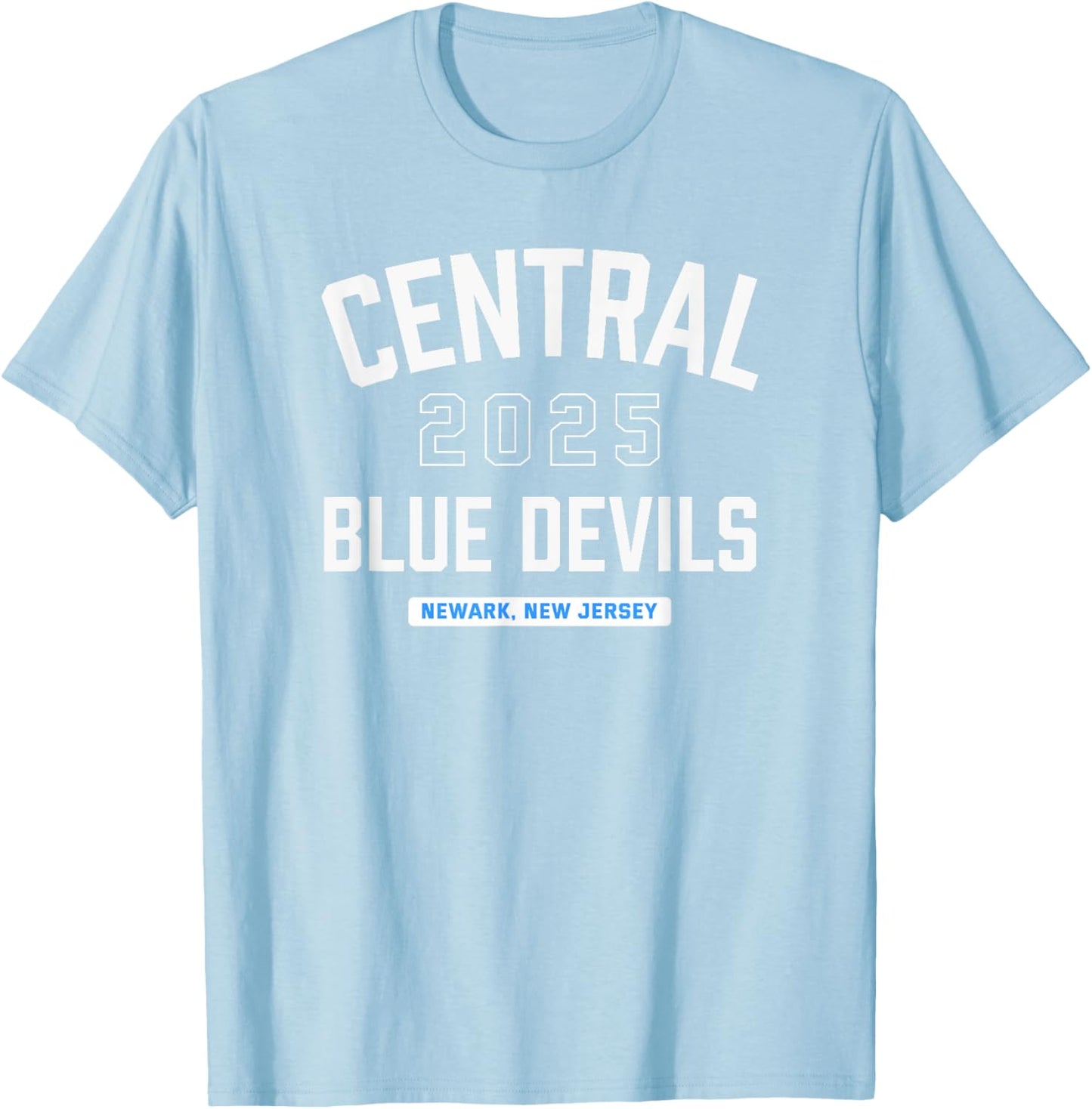 Central Blue Devils Newark, New Jersey 2025 T-Shirt - T-Shirt | Light Blue
