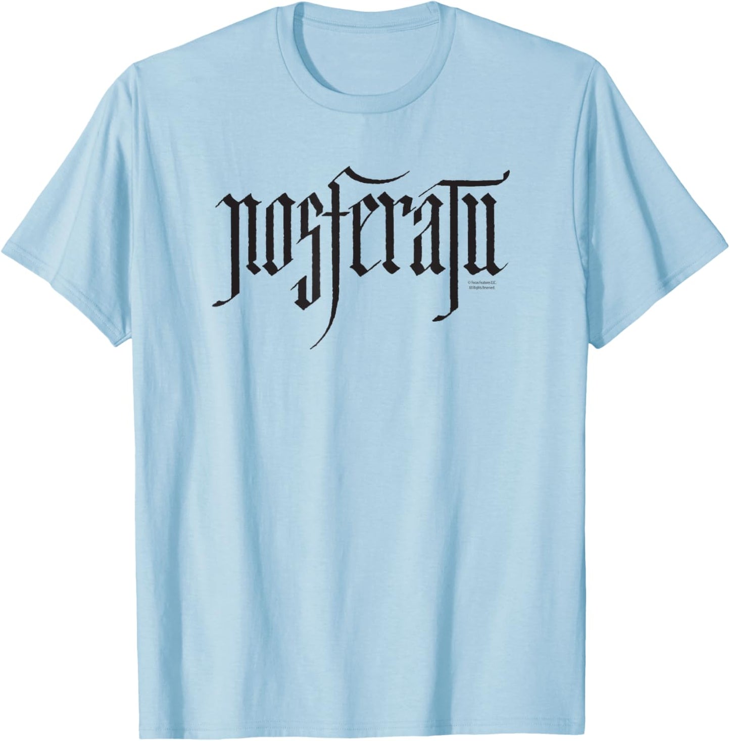 Nosferatu Logo Black T-Shirt - T-Shirt | Light Blue