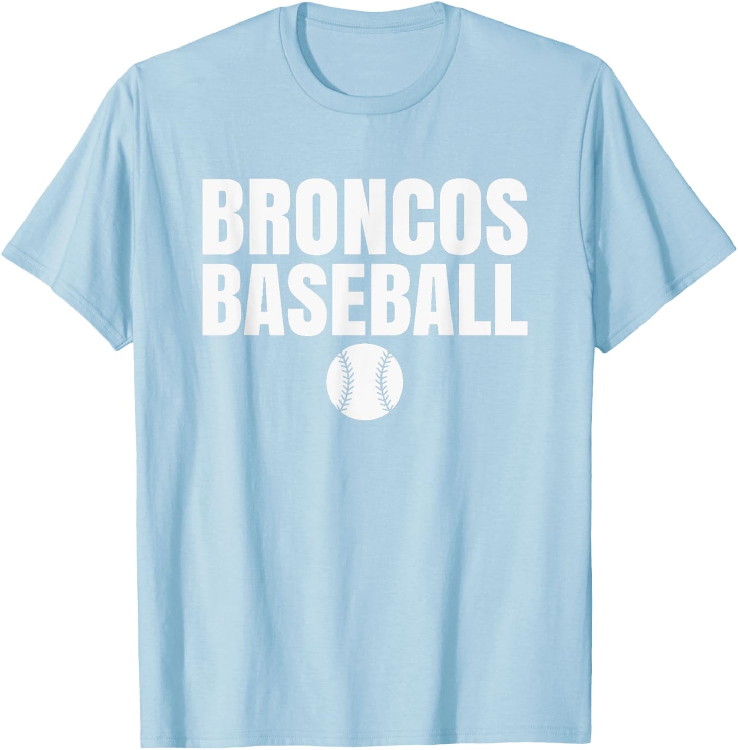 Banning Broncos Baseball T-Shirt - T-Shirt | Light Blue