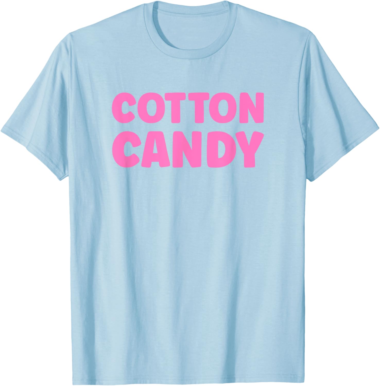 Pretend I'm Cotton Candy Halloween Costume Matching T-Shirt - T-Shirt | Light Blue