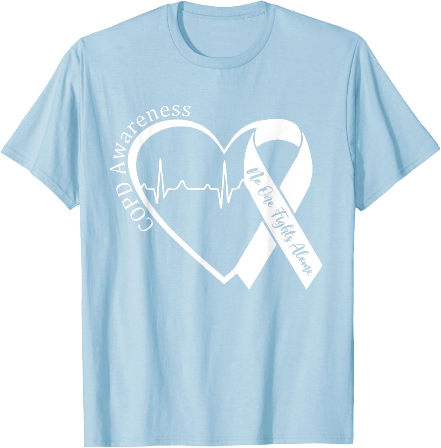 COPD Chronic Obstructive Pulmonary Disease Awareness Month T-Shirt - T-Shirt | Light Blue