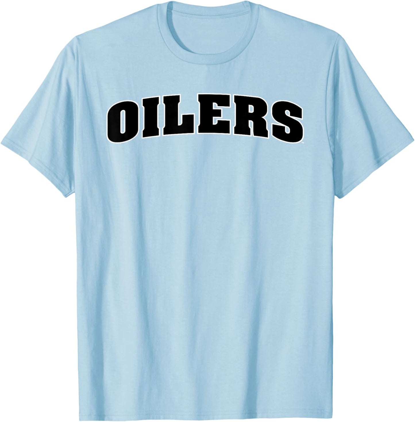 University of Findlay Oilers Block Type Logo T-Shirt - T-Shirt | Light Blue