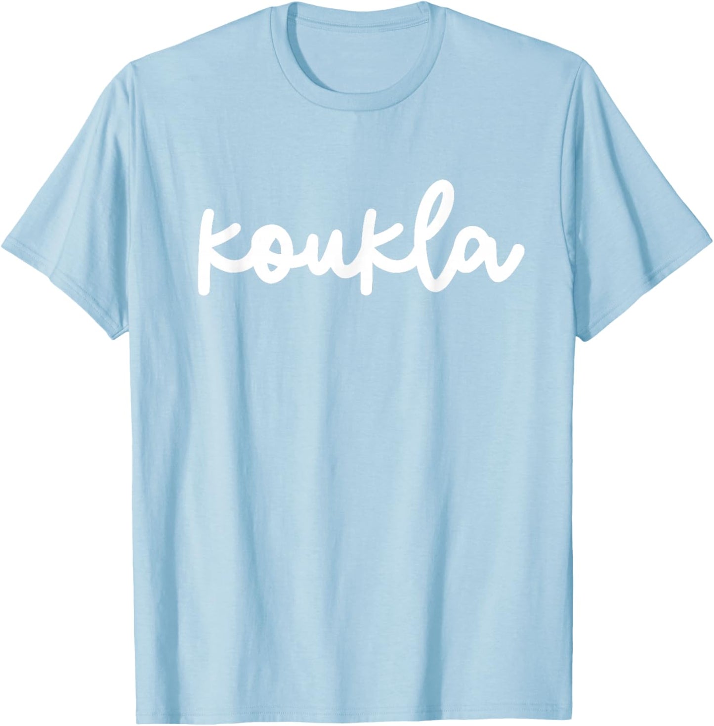 Koukla Greek Party Greece Pride Greek Opa Cute Greek Girl T-Shirt - T-Shirt | Light Blue