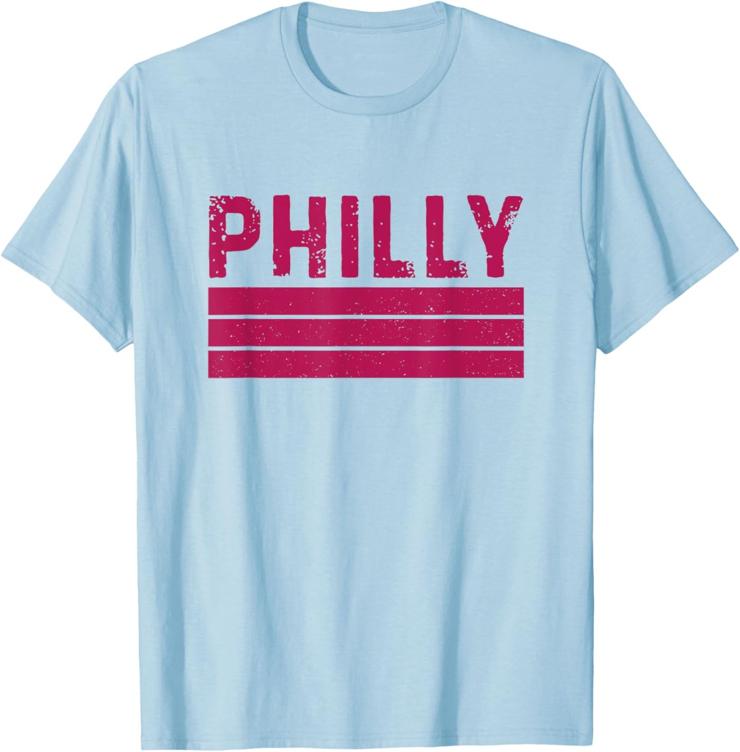 Philly Retro Vintage Philadelphia Pennsylvania Tourism Gift T-Shirt - T-Shirt | Light Blue