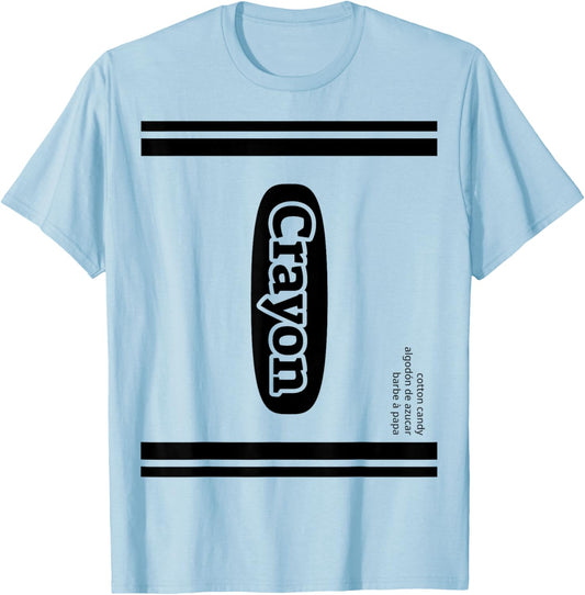 Crayon Cotton Candy Group Costume T-Shirt - T-Shirt | Light Blue