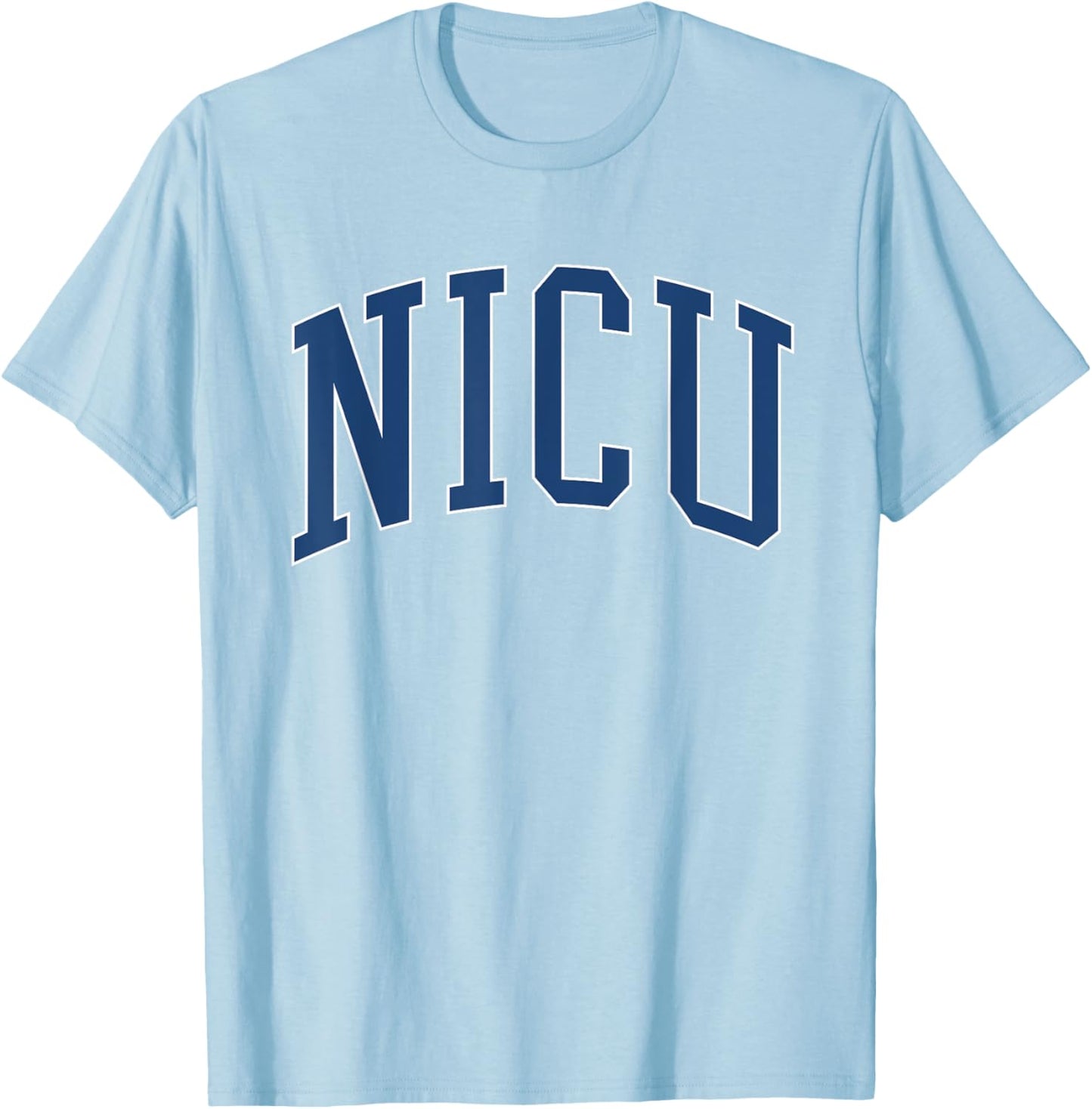 NICU Nurse Vintage Collegiate Blue T-Shirt - T-Shirt | Light Blue