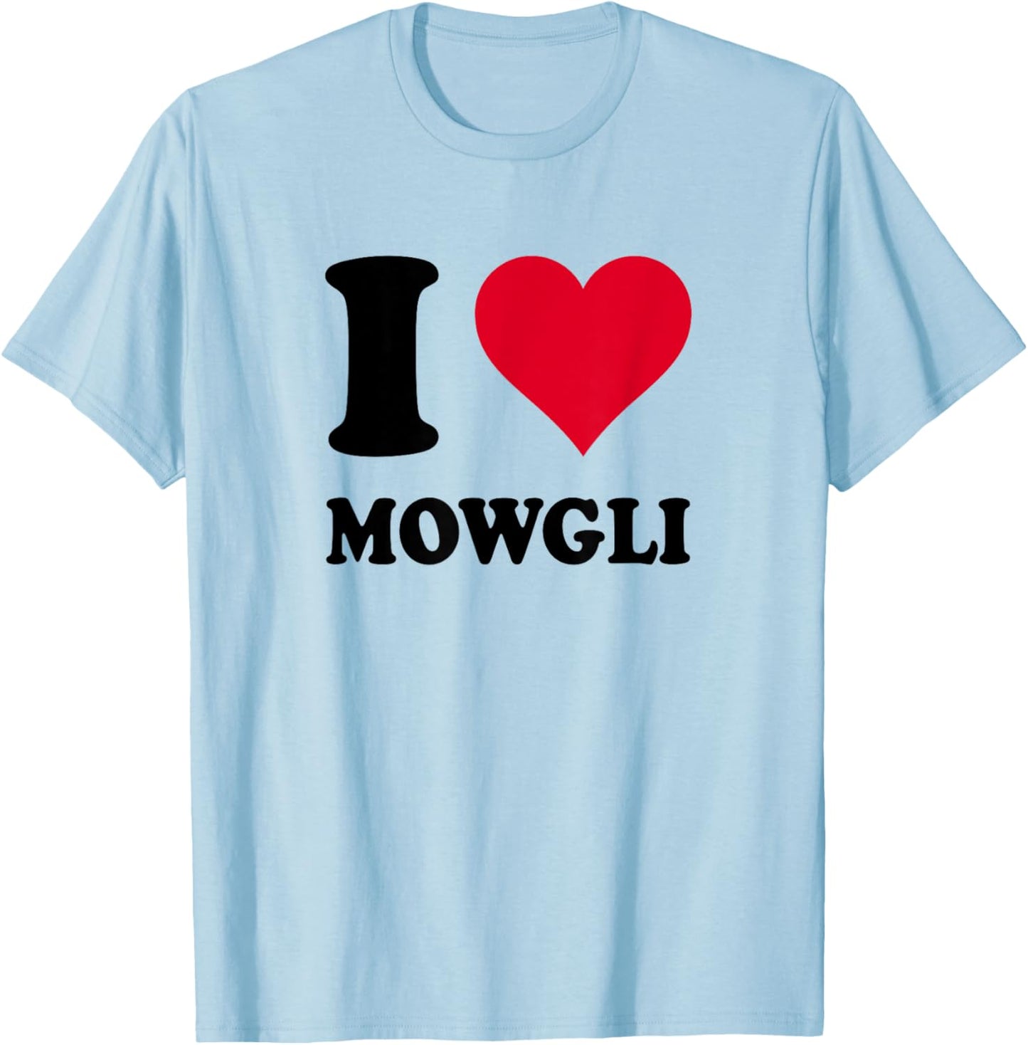 I Love Mowgli T-Shirt - T-Shirt | Light Blue