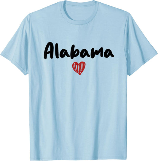 Alabama - I Love Alabama - Classic T-Shirt - T-Shirt | Light Blue
