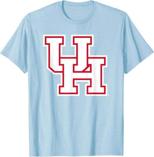 University of Houston | Houston Blue Collection White Icon T-Shirt - T-Shirt | Light Blue