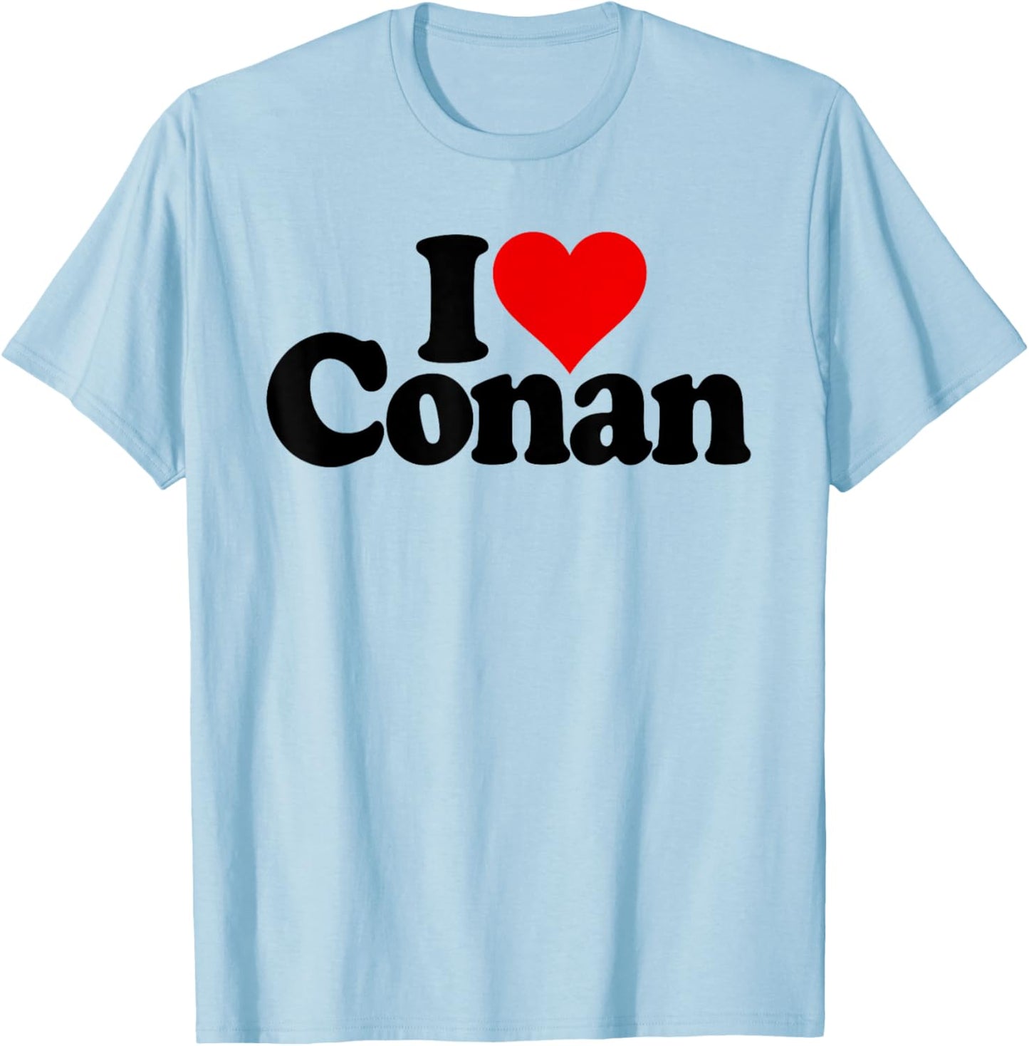 I Love Heart Conan T-Shirt - T-Shirt | Light Blue