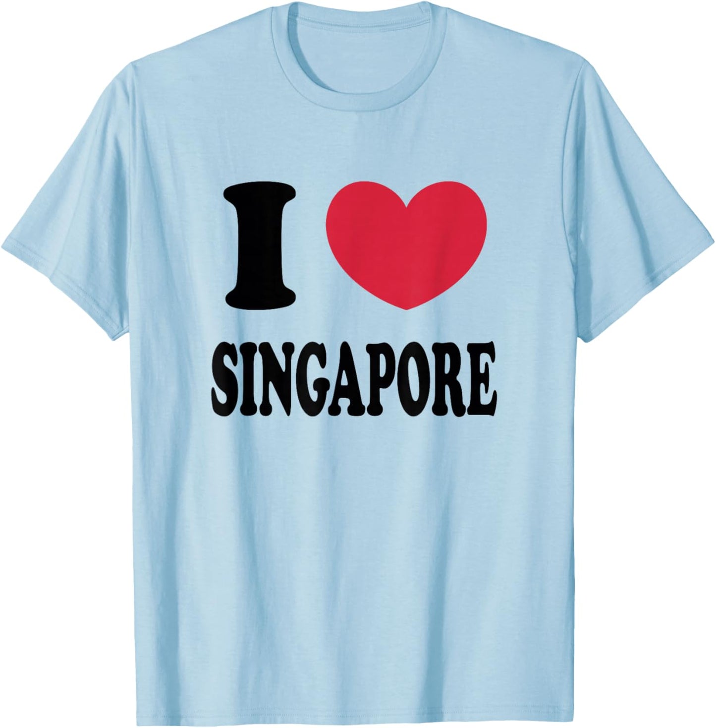 I Love Singapore T-Shirt - T-Shirt | Light Blue