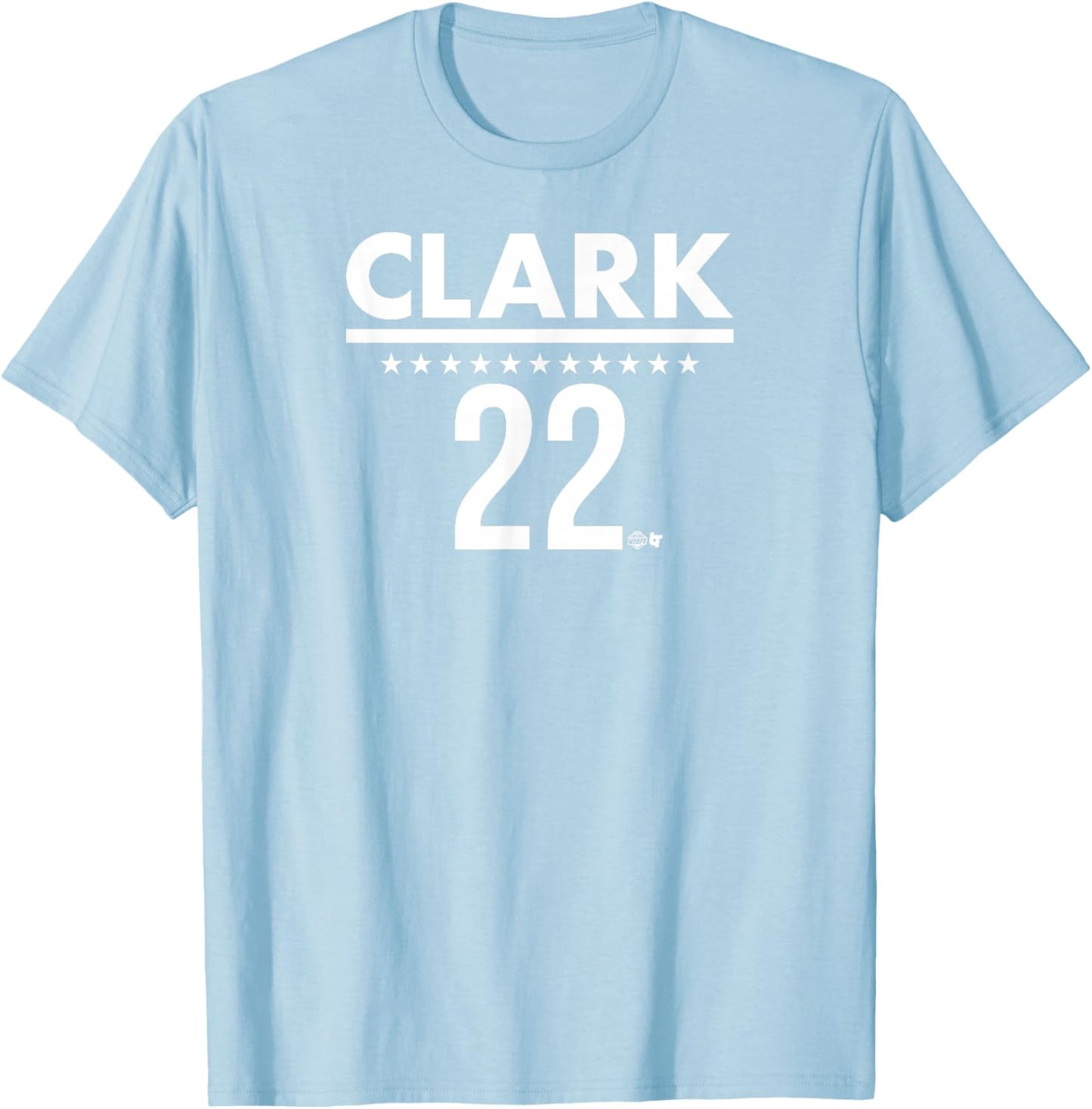 BreakingT Caitlin Clark: IND 22 - Indiana Basketball T-Shirt - T-Shirt | Light Blue