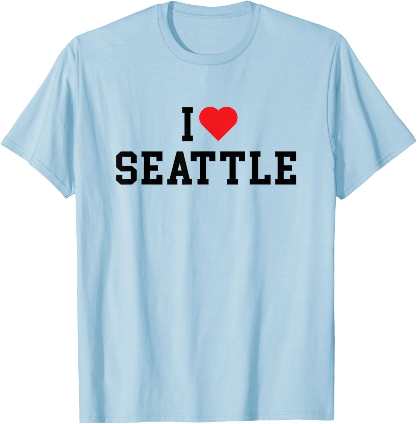 Seattle - I Love Seattle - Classic T-Shirt - T-Shirt | Light Blue