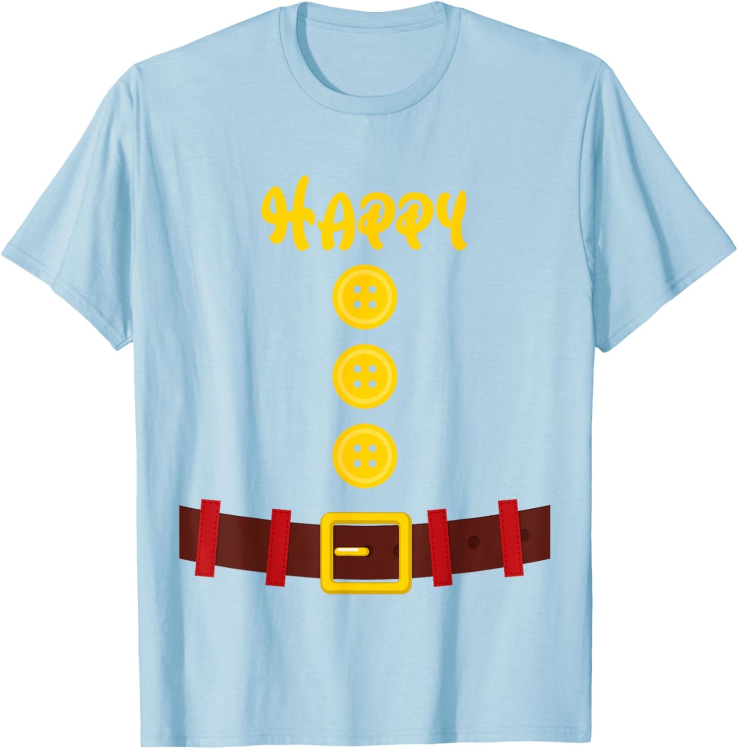 Dwarf Easy Halloween Group Dwarf Matching Men Women Costume T-Shirt - T-Shirt | Light Blue