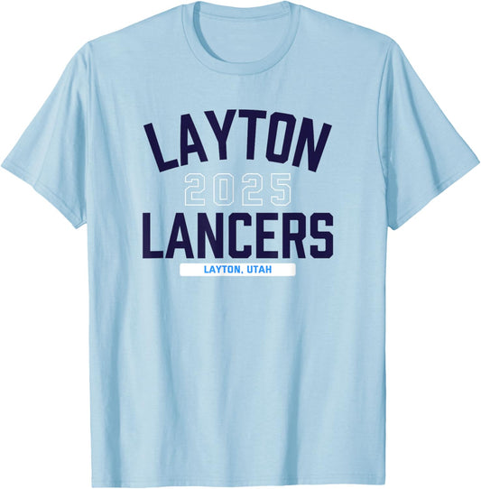 Layton Lancers Layton, Utah 2025 T-Shirt - T-Shirt | Light Blue