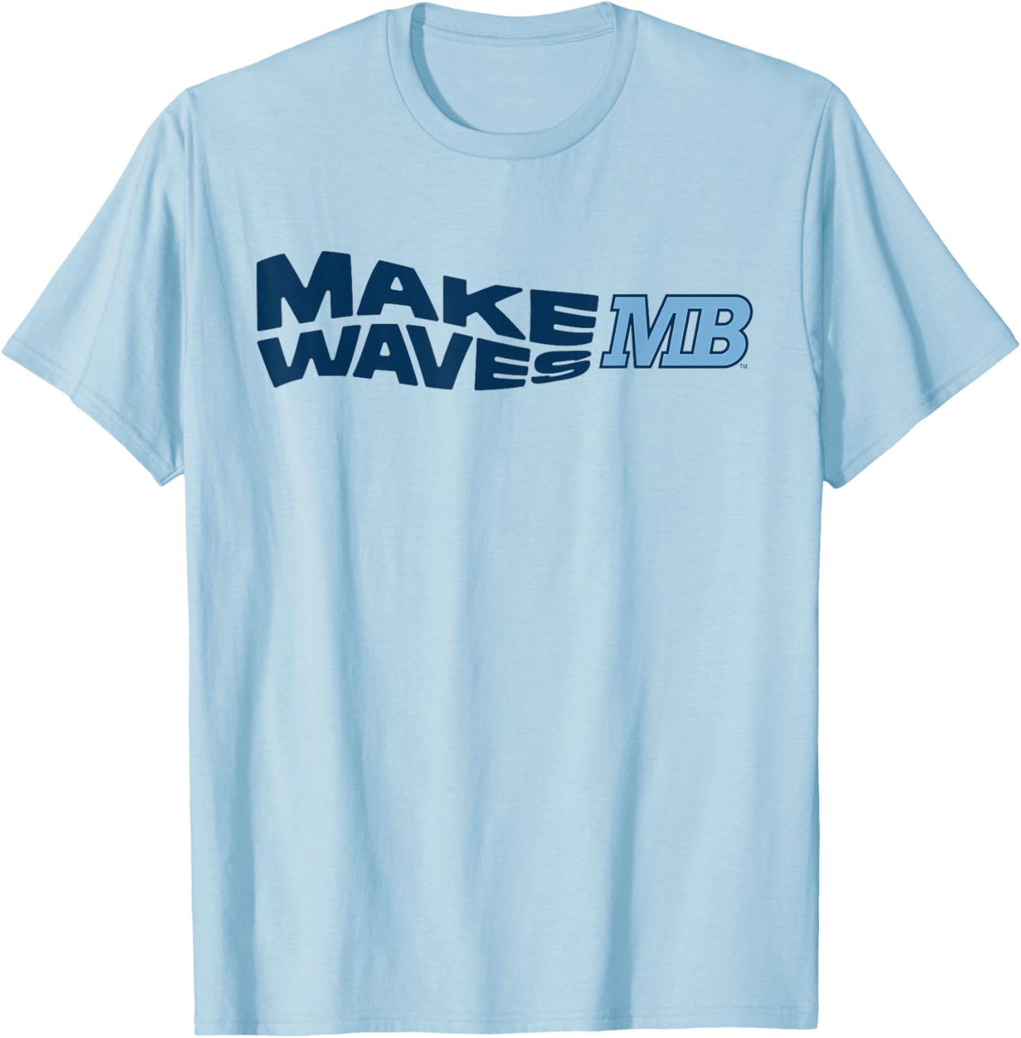 Cal State Monterey Bay Make Waves Logo T-Shirt - T-Shirt | Light Blue