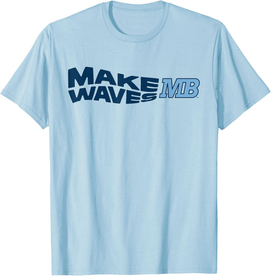 Cal State Monterey Bay Make Waves Logo T-Shirt - T-Shirt | Light Blue