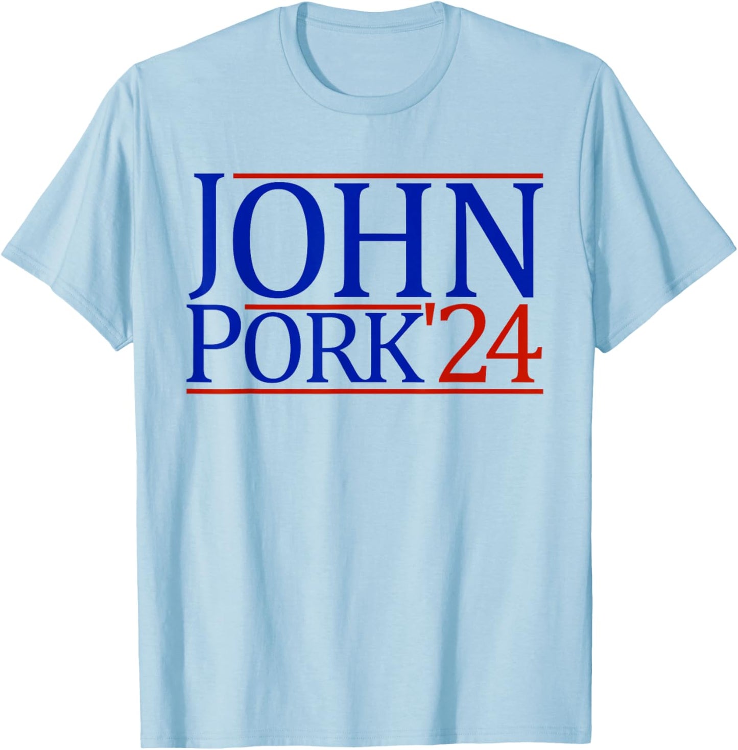 John Pork '24 John Pork T-Shirt - T-Shirt | Light Blue