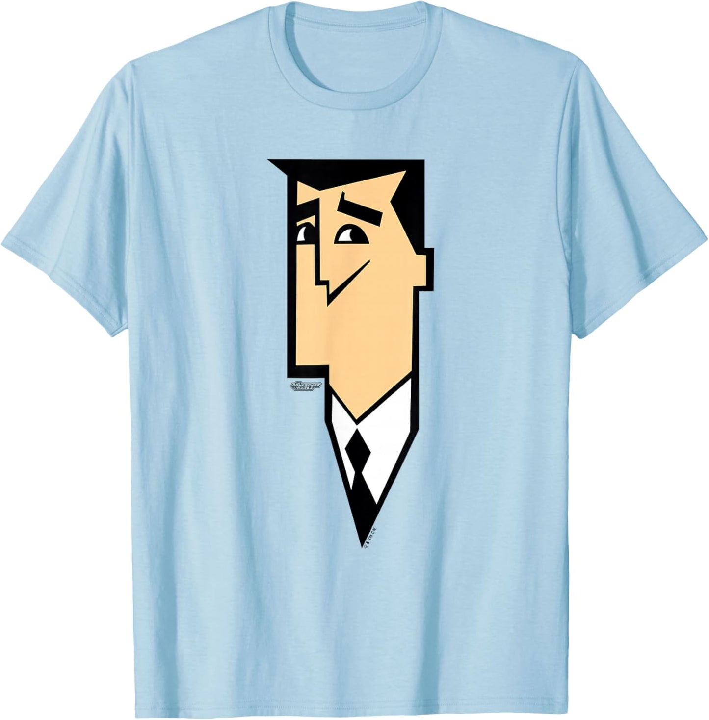 The Powerpuff Girls Professor Utonium Face T-Shirt - T-Shirt | Light Blue