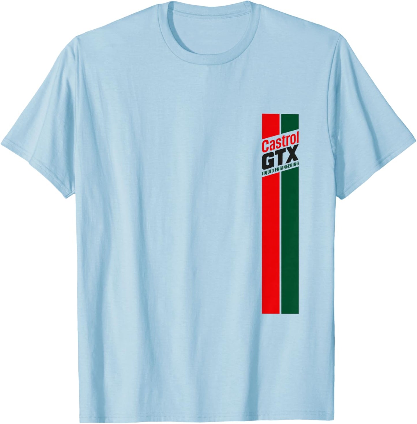 Catrol GTX Stripe Liquid Engineerig Classic Logo PAPL1300 T-Shirt - T-Shirt | Light Blue