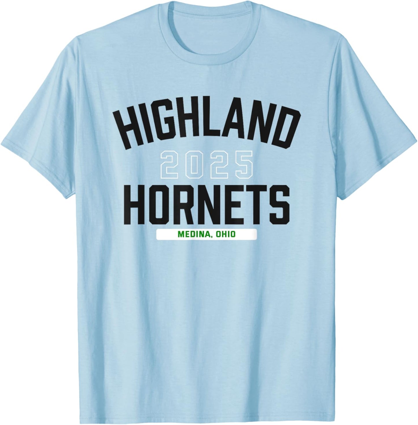 Highland Hornets Medina, Ohio 2025 T-Shirt - T-Shirt | Light Blue