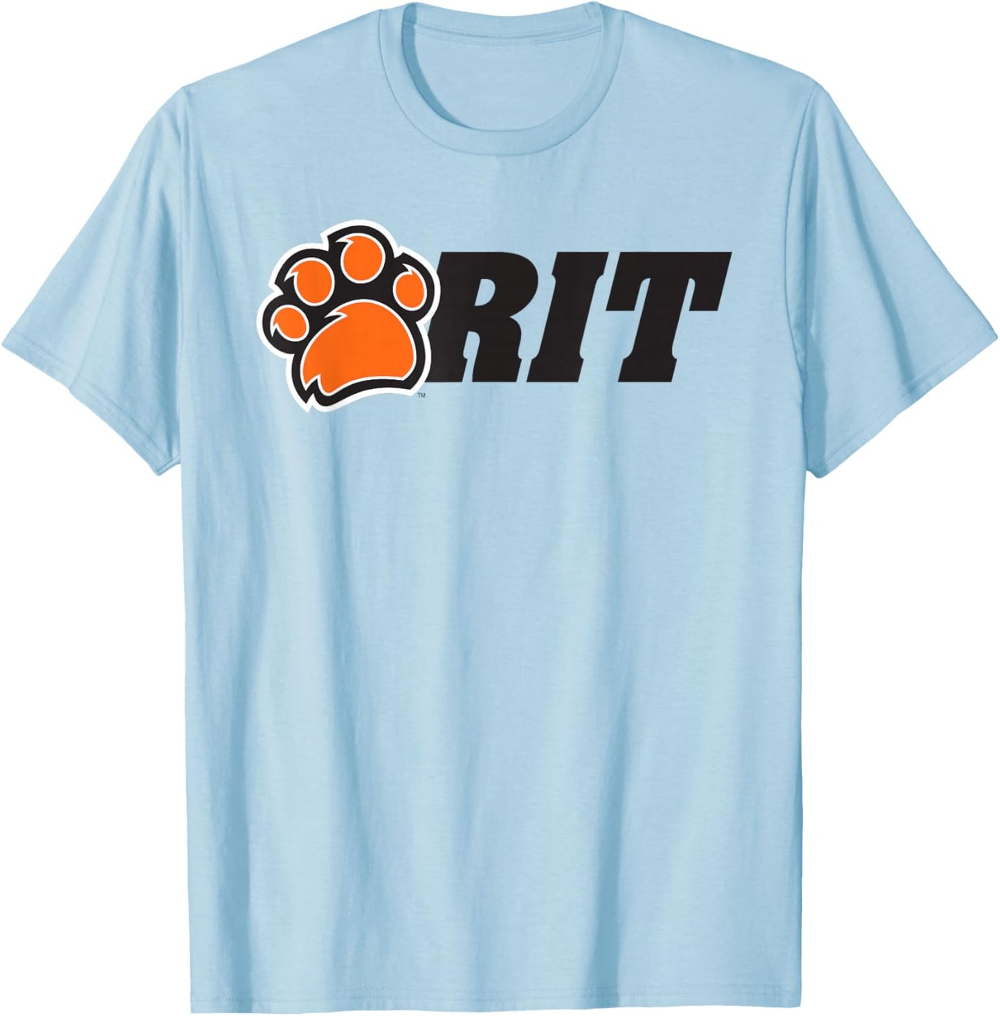 Rochester Institute of Technology RIT Paw Logo T-Shirt - T-Shirt | Light Blue