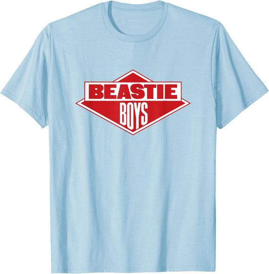 Official Beastie Boys Red Diamond Logo T-Shirt - T-Shirt | Light Blue