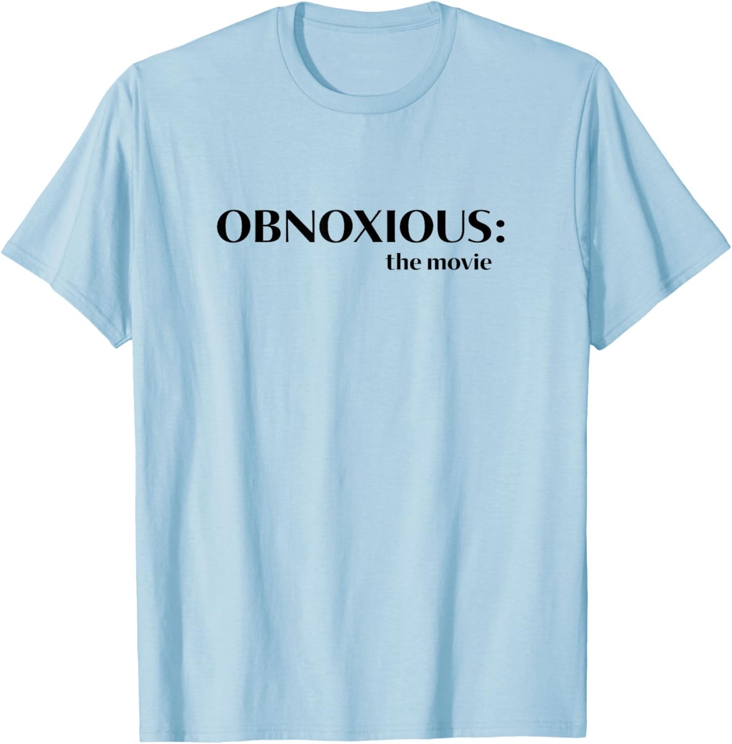 MRS- -Adults Classic Fit Blue Small Obnoxious Classic 1980s Funny Teen Werewolf Vintage Movie Graphic T-Shirt - T-Shirt | Light Blue