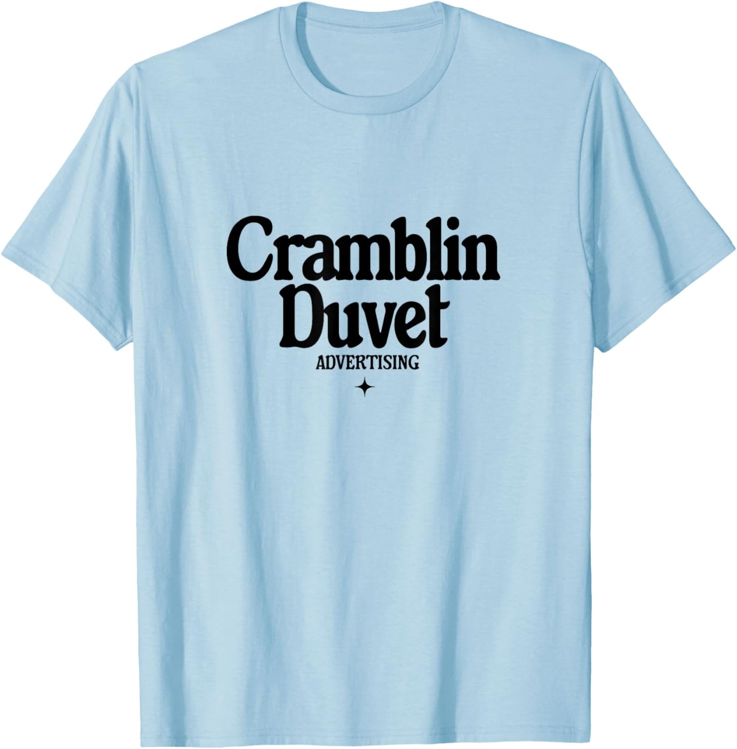 Cramblin Duvet Advertising - retro ad agency logo T-Shirt - T-Shirt | Light Blue