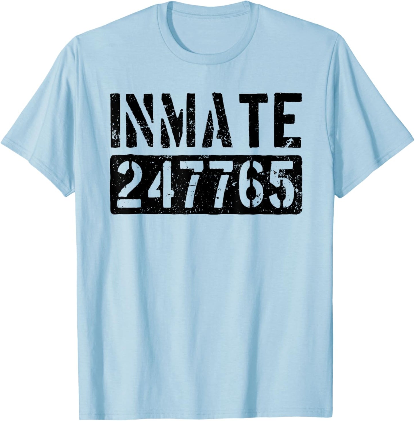 Jail Inmate Funny Prison Inmate Costume Men T-Shirt - T-Shirt | Light Blue