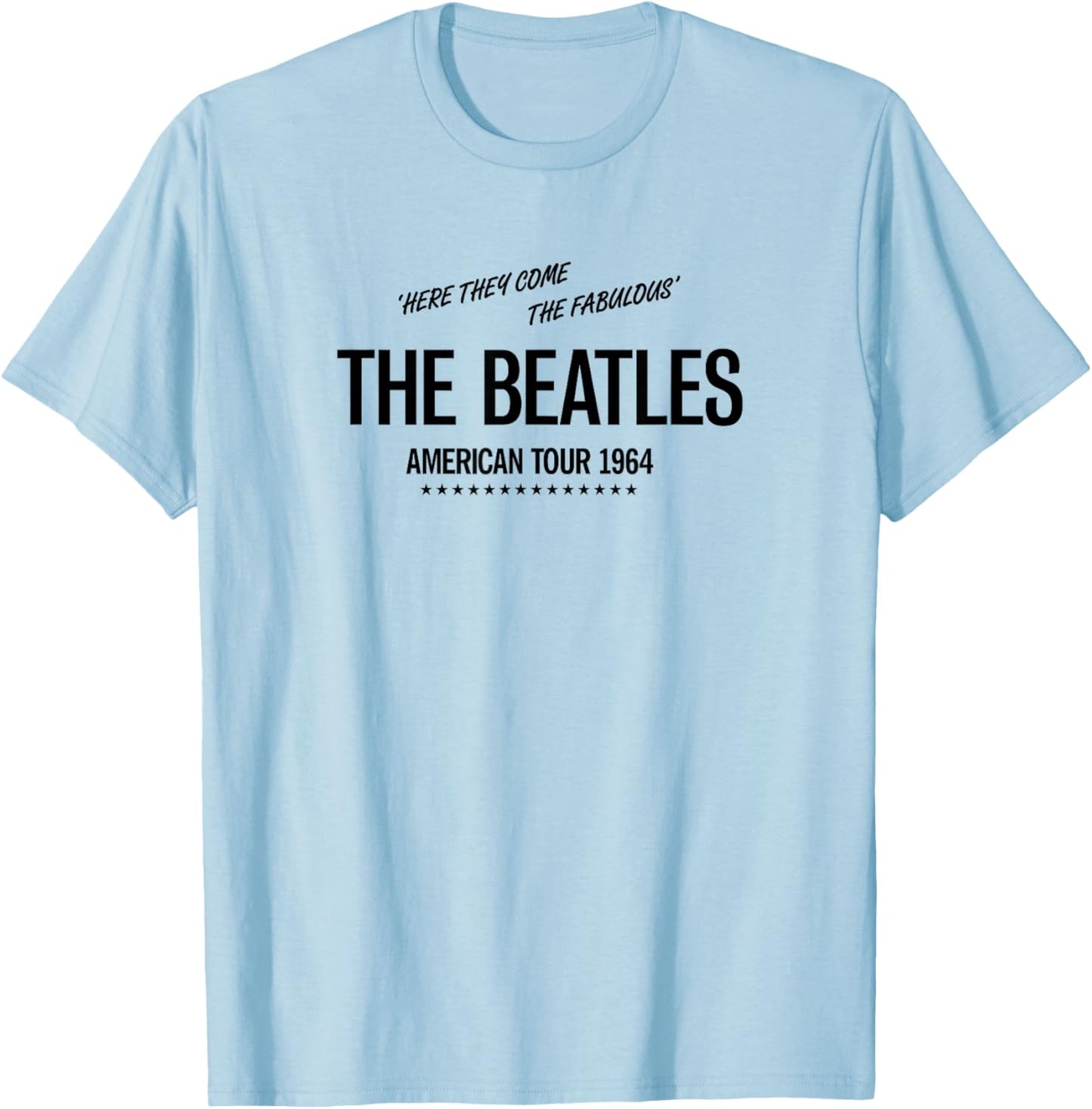 The Beatles - American Tour 1964 City Dates T-Shirt - T-Shirt | Light Blue