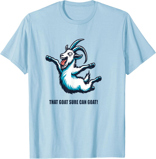 That Goat Sure Can Goat Simulator T-Shirt - T-Shirt | Light Blue