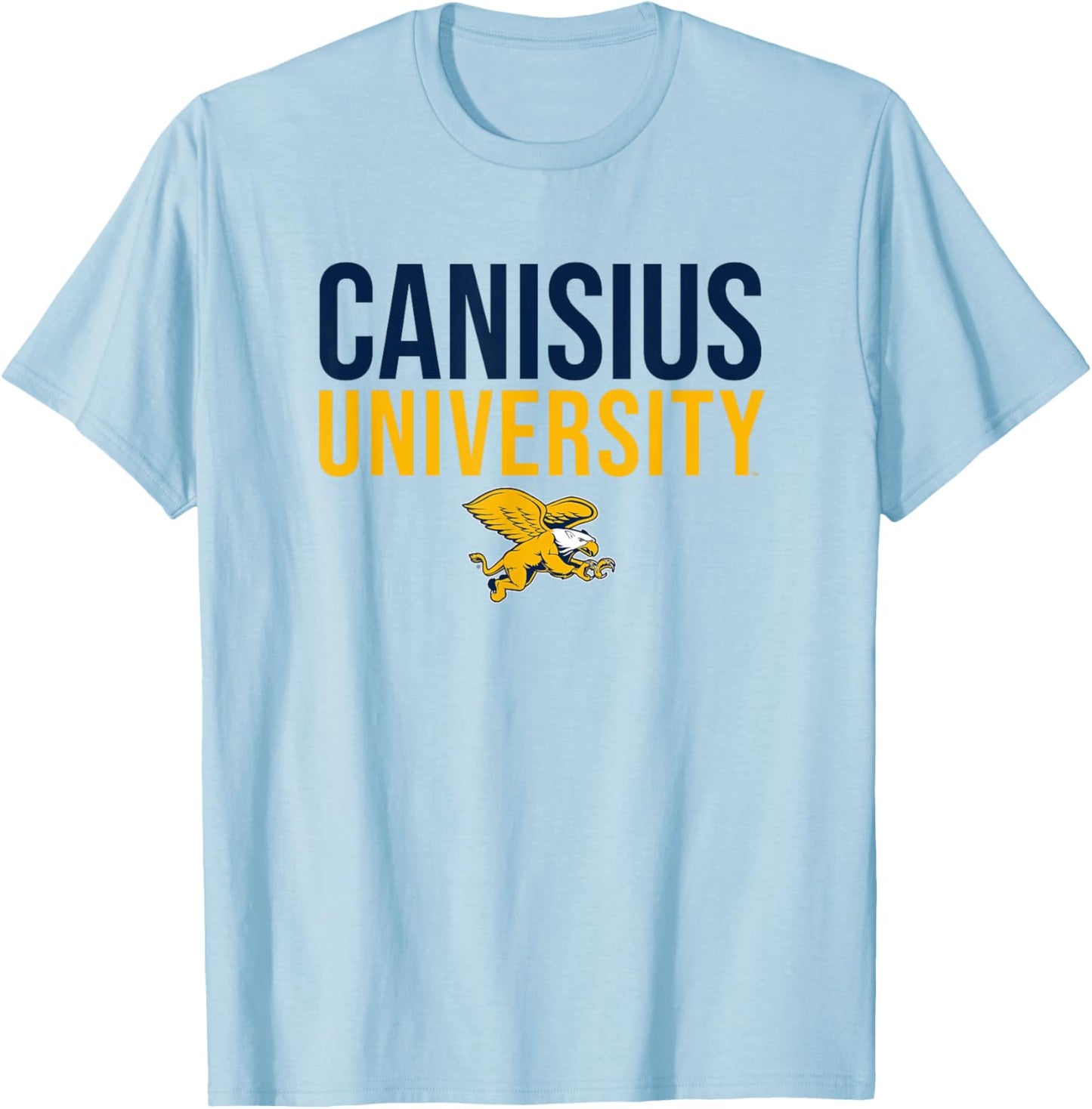 Canisius University Golden Griffins Stacked T-Shirt - T-Shirt | Light Blue